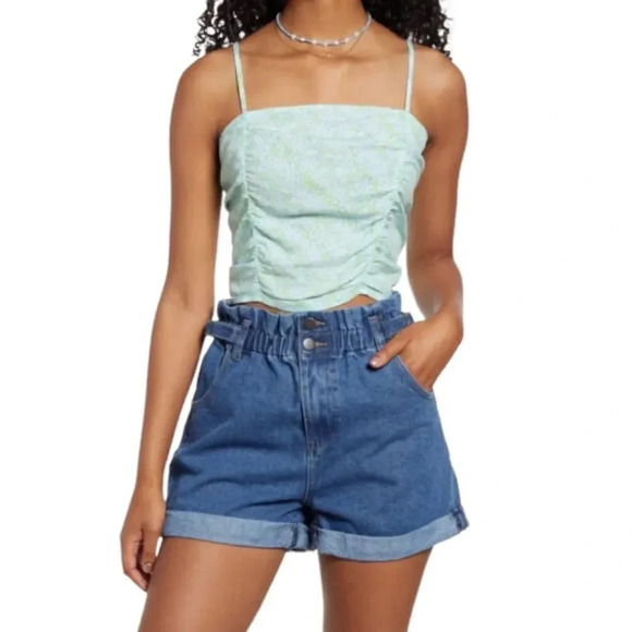 bp Tops - BP Floral Crop Top Mint Size XL NWOT